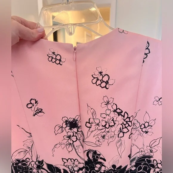 Carlisle Collection Floral Box Pleat Dress - Picture 6 of 6